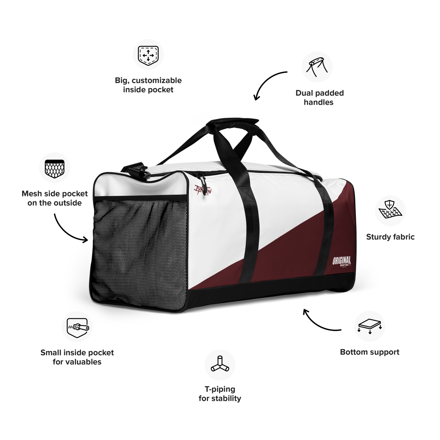 Red Muaythai Iyarin Duffle Bag